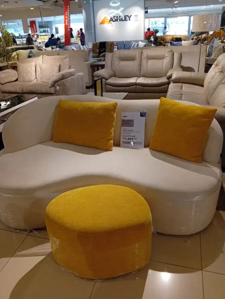 Sofa 3 Seater Sierra Sofa 3 seater+Stool Stool Cream