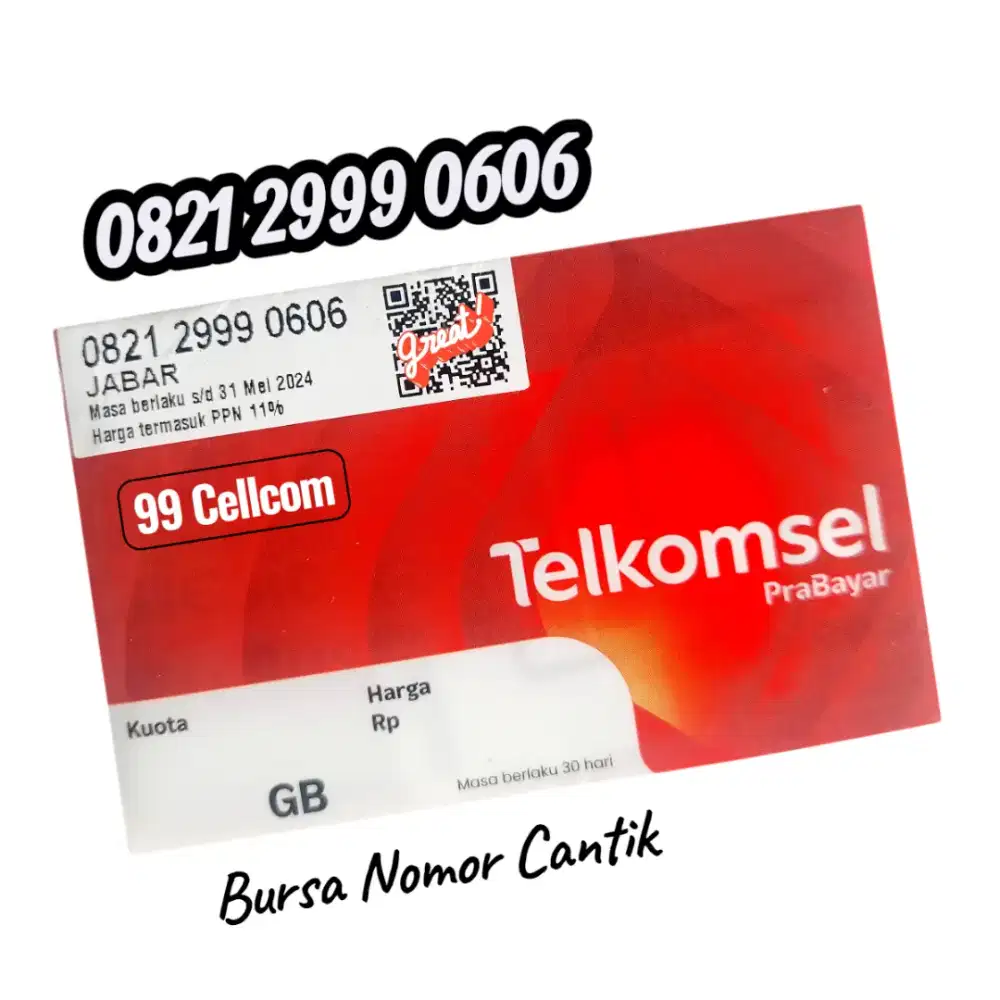 Nomor Cantik Telkomsel 4G/5G Rapi