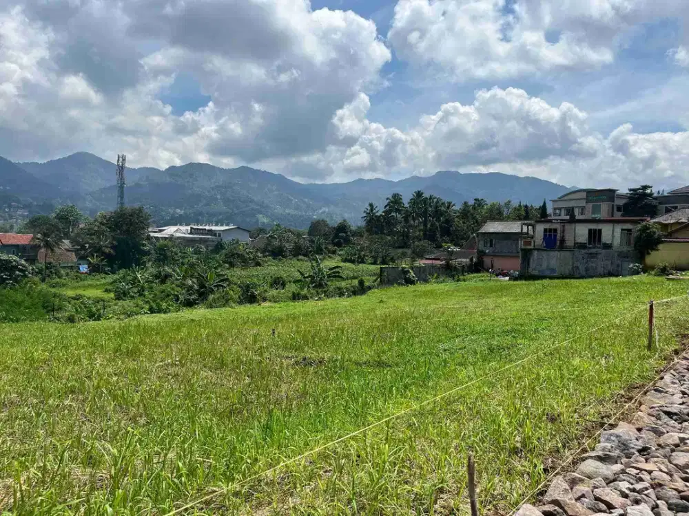 Tanah di puncak bogor luas 700 meter dekat jalan raya