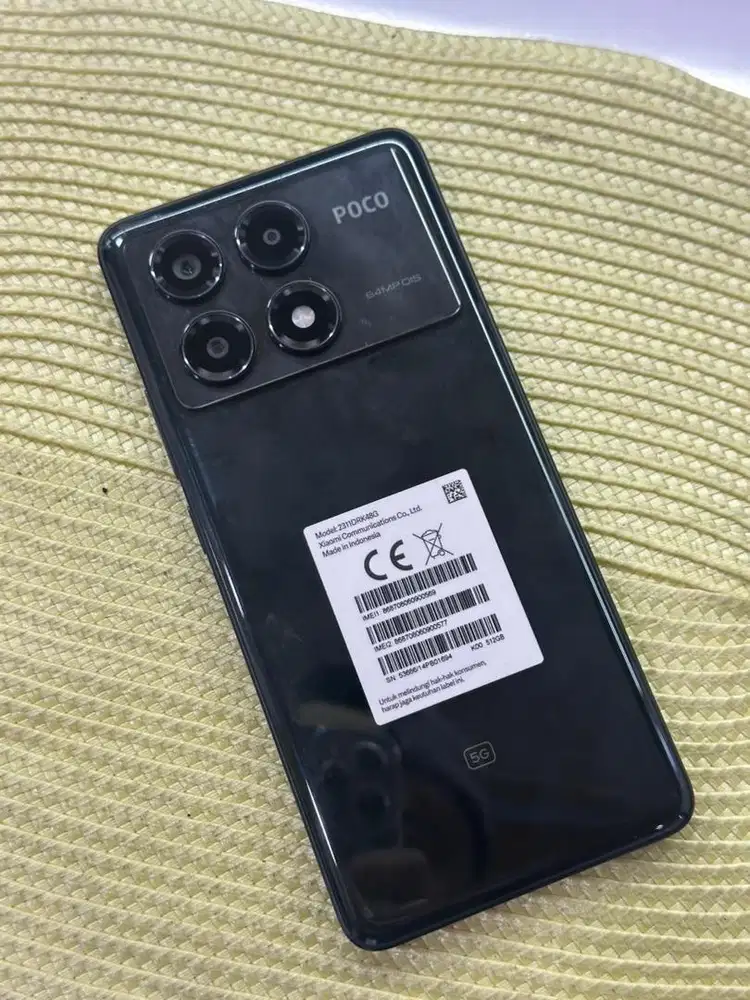 poco x6 pro 5G 12/512 kelengkapan unit dan charger