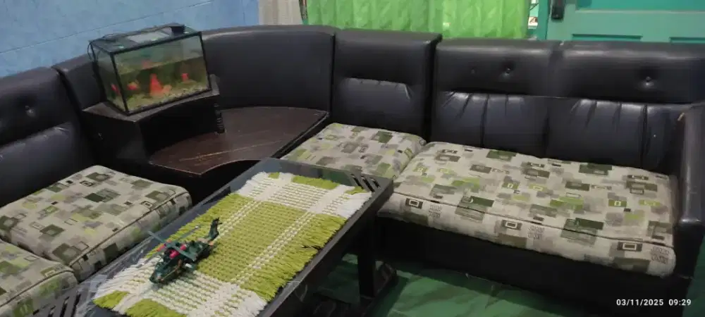 Sofa + Meja bahan jati