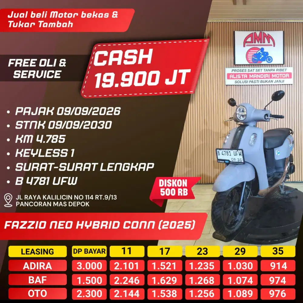 FAZZIO NEO HYBRIT 2025. BISA NEGO SAMPAI JADI.. ON KREDIVO N PAYLATER.