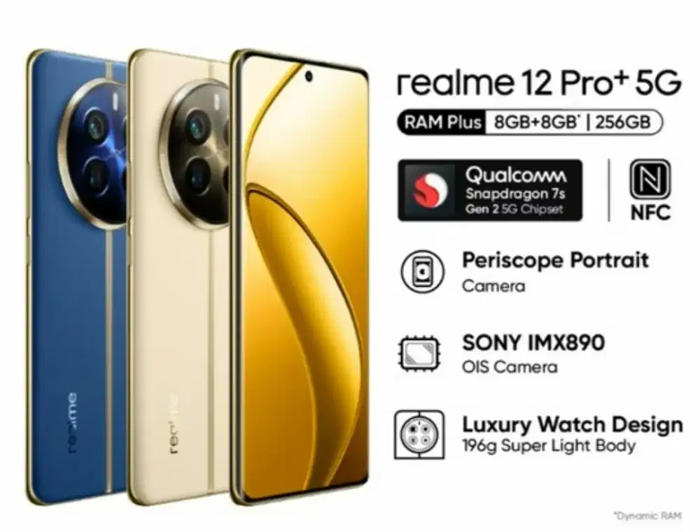 Realme 12 Pro+ New Termurah seMalang Raya