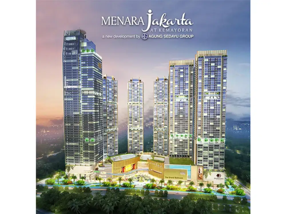 Disewakan apartemen Menara Jakarta tower equinox 3 kamar tidur fully furnished