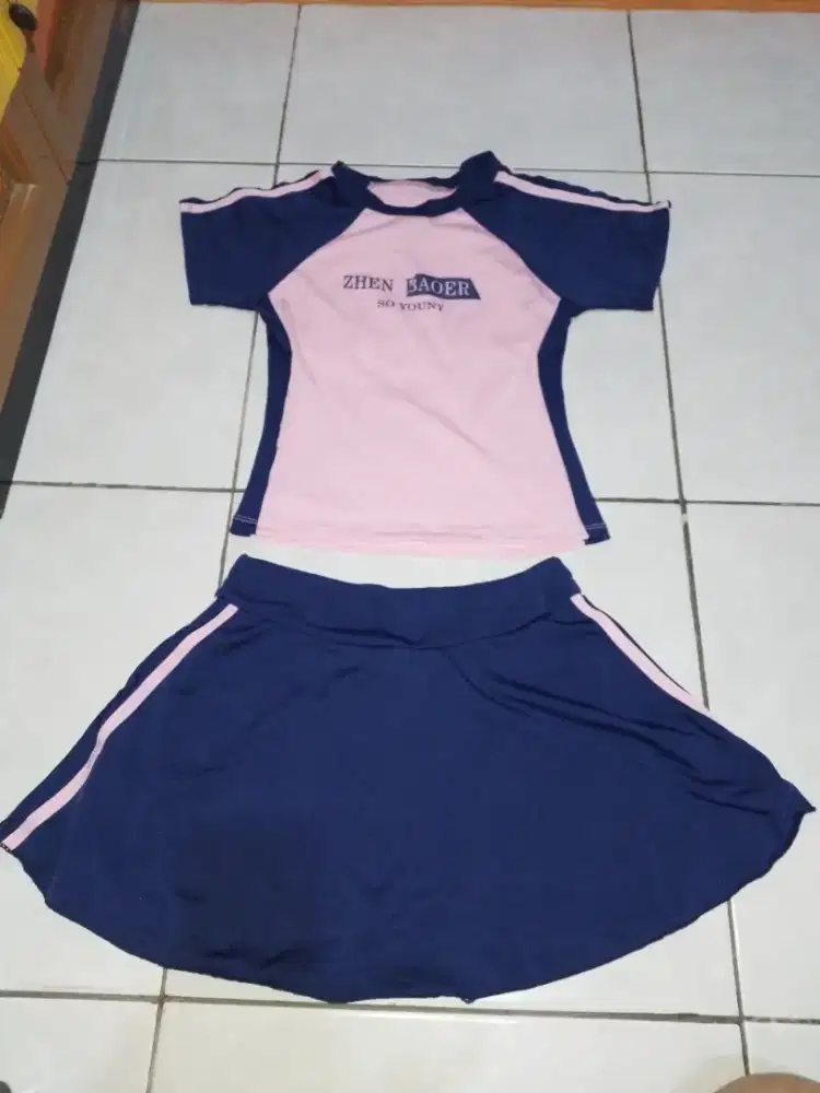Baju celana renang anak cewek ada2,size bajuP50L35cm+celanaP35L35,nego