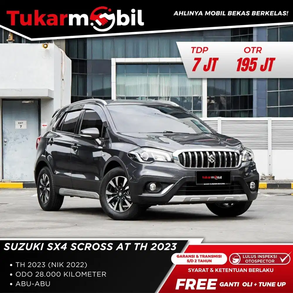 [BERGARANSI] SUZUKI SX4 SCROSS MATIC TAHUN 2022/2023 GANJIL ABU ABU