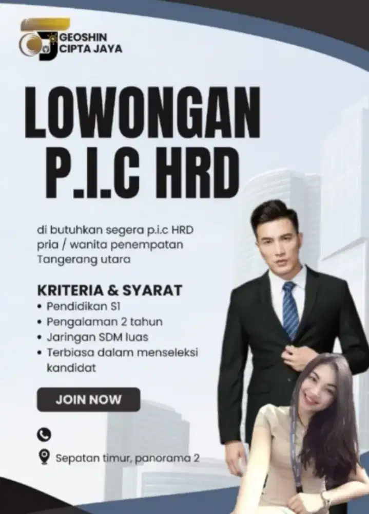 DIBUTUHKAN SEGERA PIC HRD