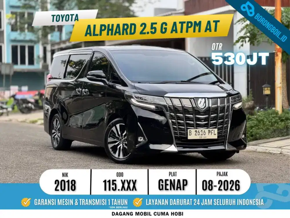 Alphard G ATPM 2.5 2018