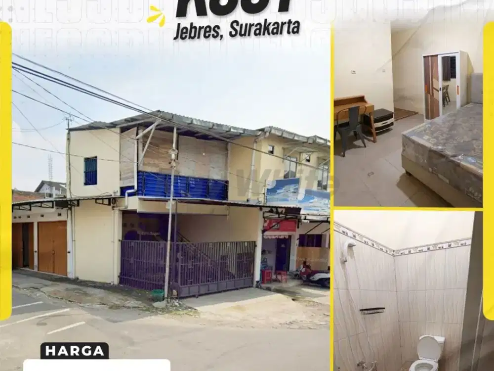 Kost Aktif Full Huni 13Kamar + 4Kios Dekat Kampus Uns Jebres Solo