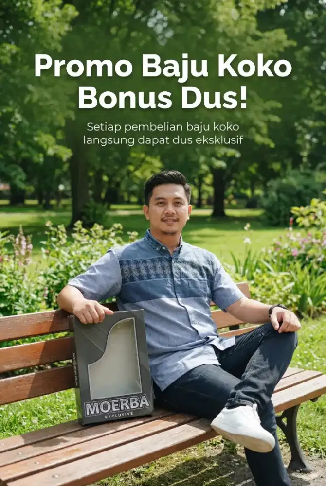 Baju Koko Pria Moerba Bahan Songket Banyak Motif Warna BONUS DUS