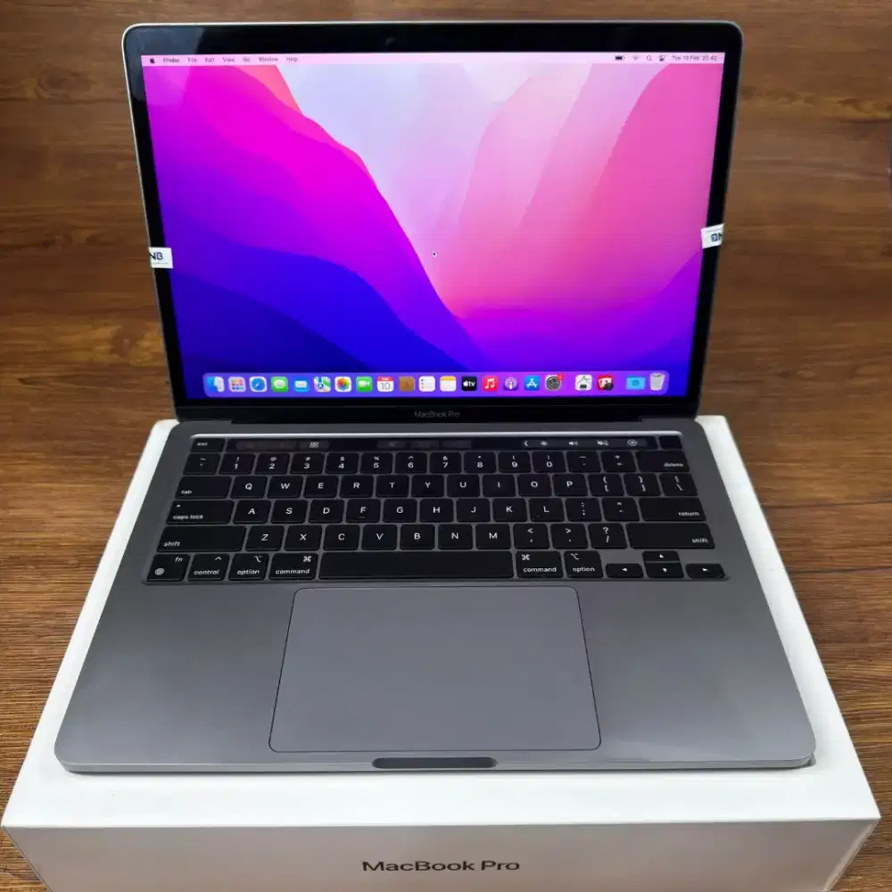 Macbook pro m1 2020 ram 8gb ssd 256gb mulus fullset ex ibox bisa cod