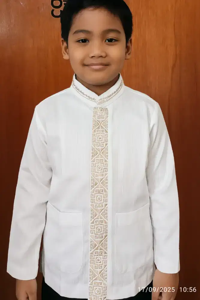 Baju Koko Anak-anak SD SMP BONUS DUS MOERBA Lengan Panjang