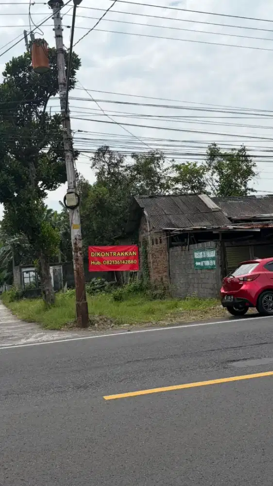 Disewakan lahan strategis pinggir jalan