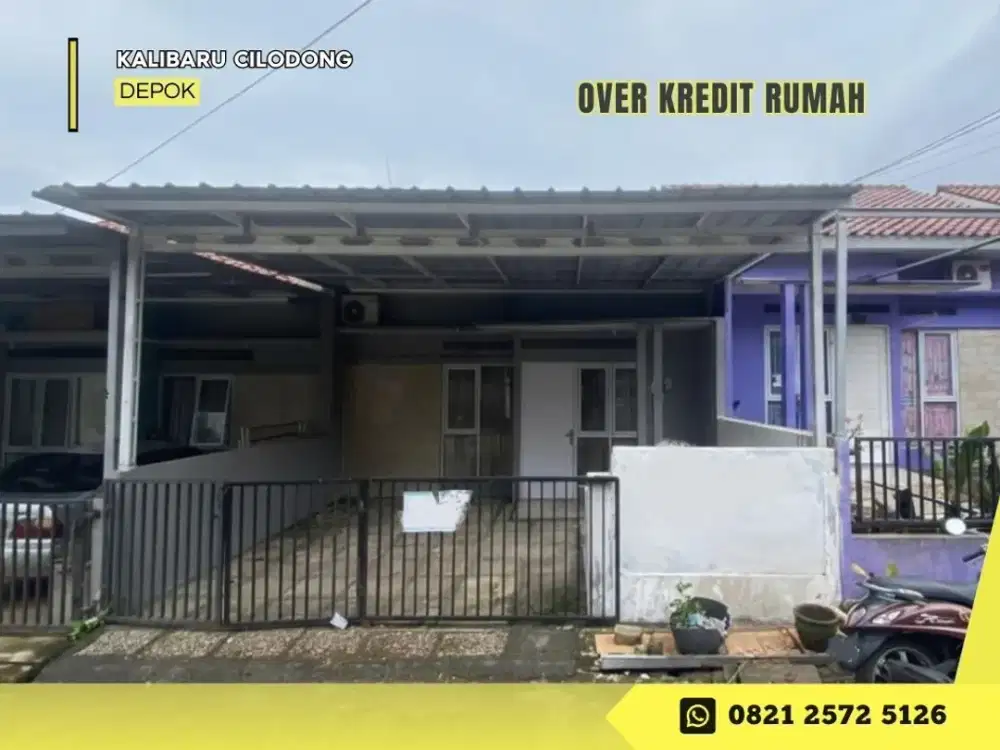 Over Kredit Rmh 5 menit Alun alun GDC Depok 89JT di Cluster Bomar Residence