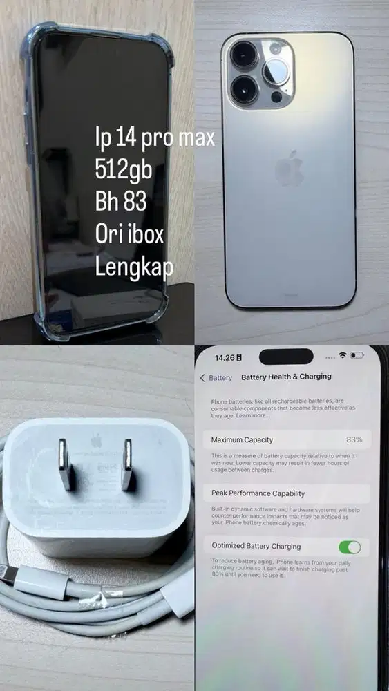 Jual ip 14 pro max second lokasi jakbar