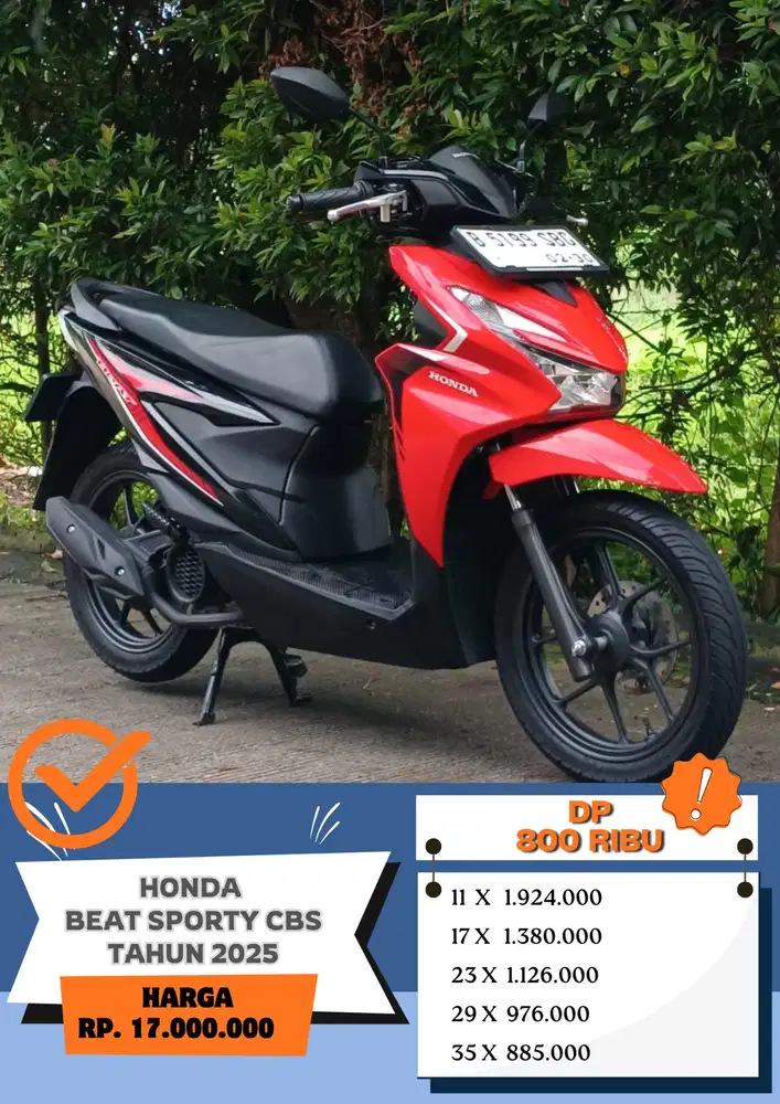 HONDA BEAT SPORTY CBS TAHUN 2025