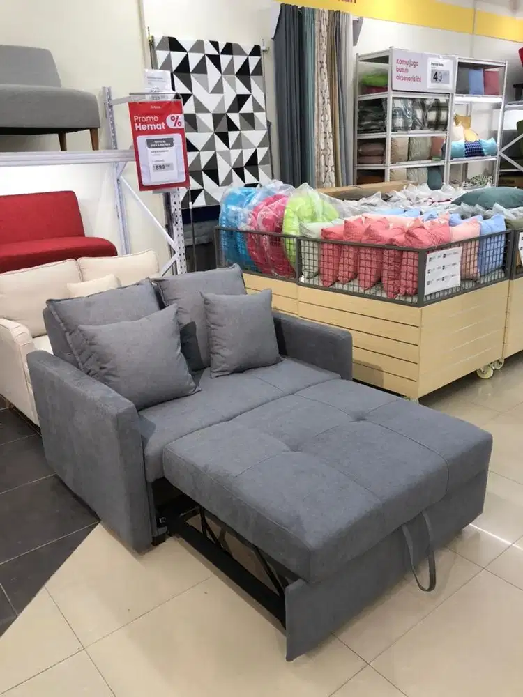 sofa sleeper bahan bludru