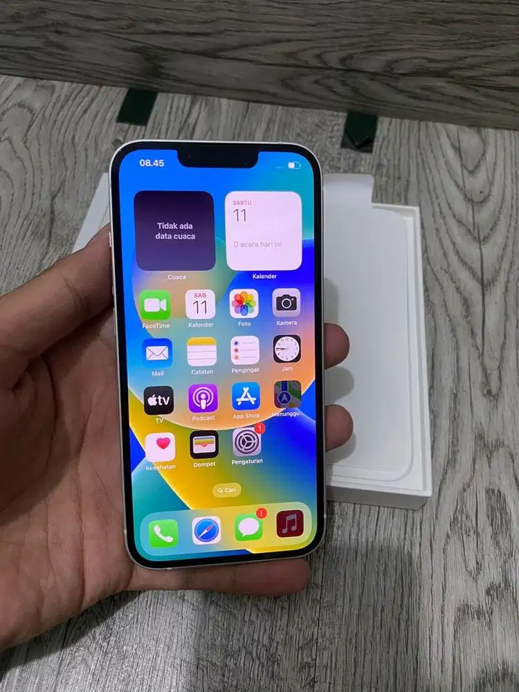 Iphone 13 128gb White IBOX Garansi On September 2026