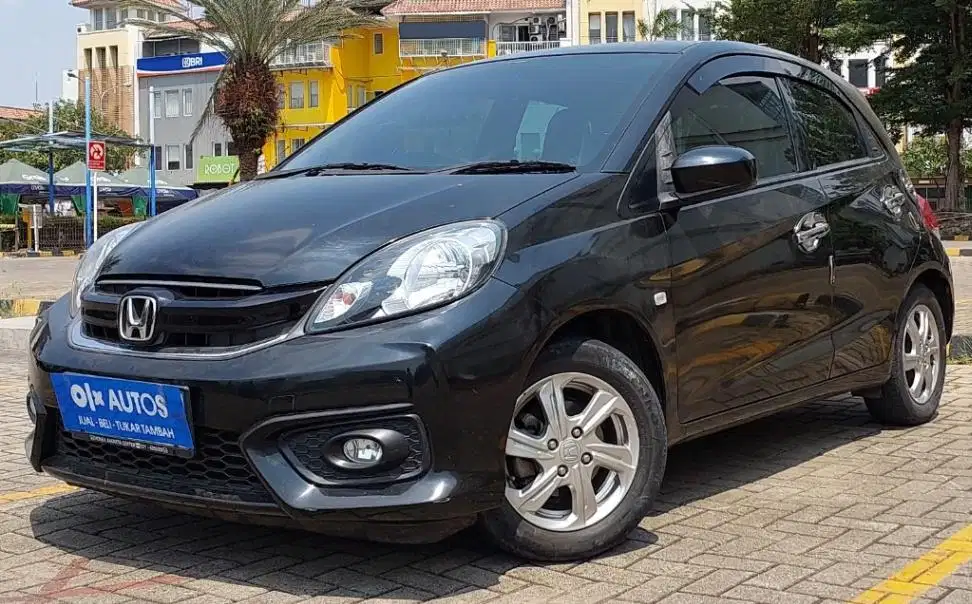 DP MURAH Honda Brio Satya 1.2 E Bensin-AT 2018 Hitam CBZUB