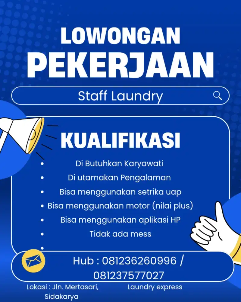 Lowongan Kerja Laundry