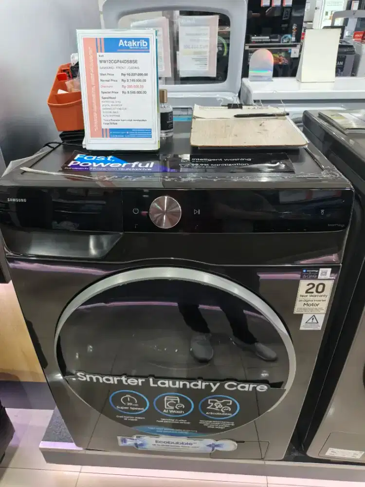KREDIT MESIN CUCI SAMSUNG FRONT LOADING TANPA DP! BUNGA 0%