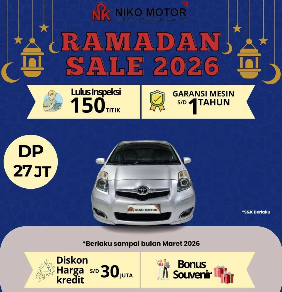 (MULUS) YARIS 1.5 E 2009 AT  : 2008|2010