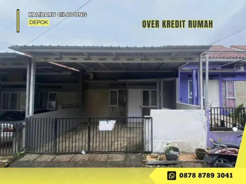 Rumah Over Kredit 89JT 5 Menit alun alun GDC di Cluster Bomar Residence