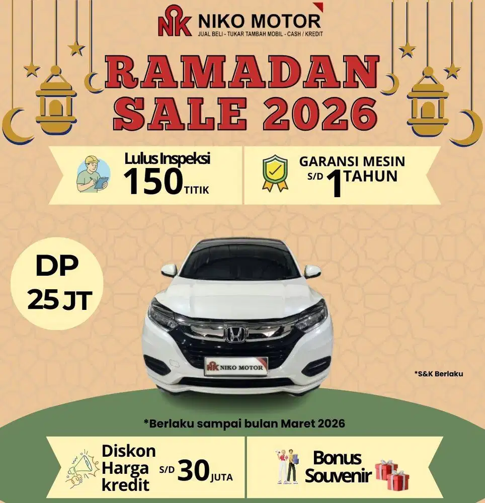 (SPT BARU KM16RB) HRV 1.8 PRESTIGE 2020 AT :2019|2021