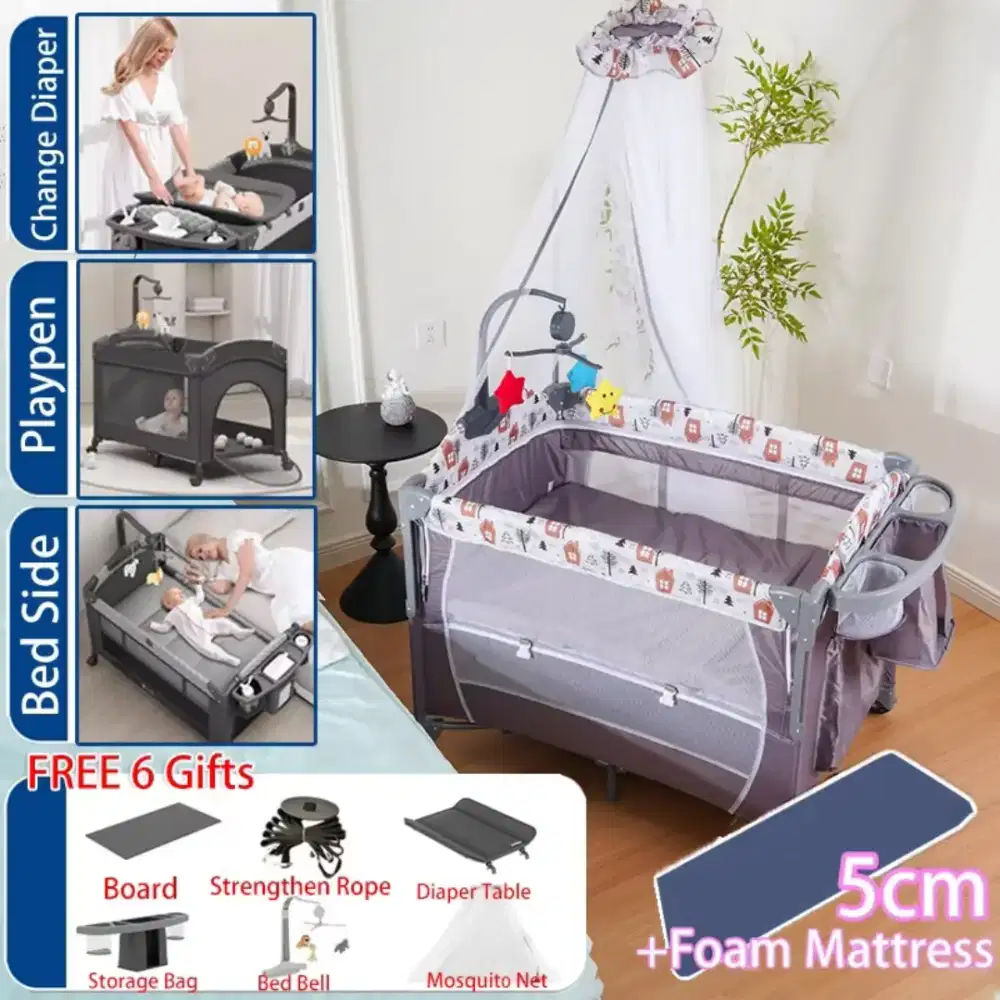 Tempat tidur kerjangng box bayo