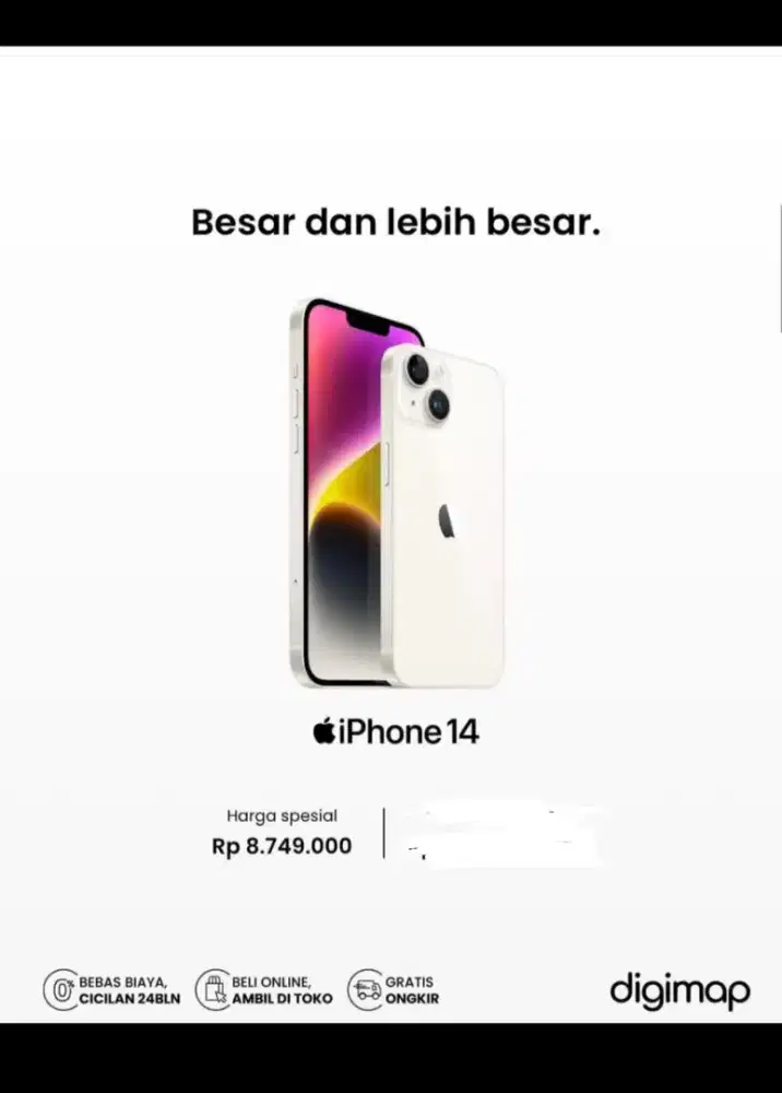 Kredit iphone 14 128gb, hanya dengan KTP