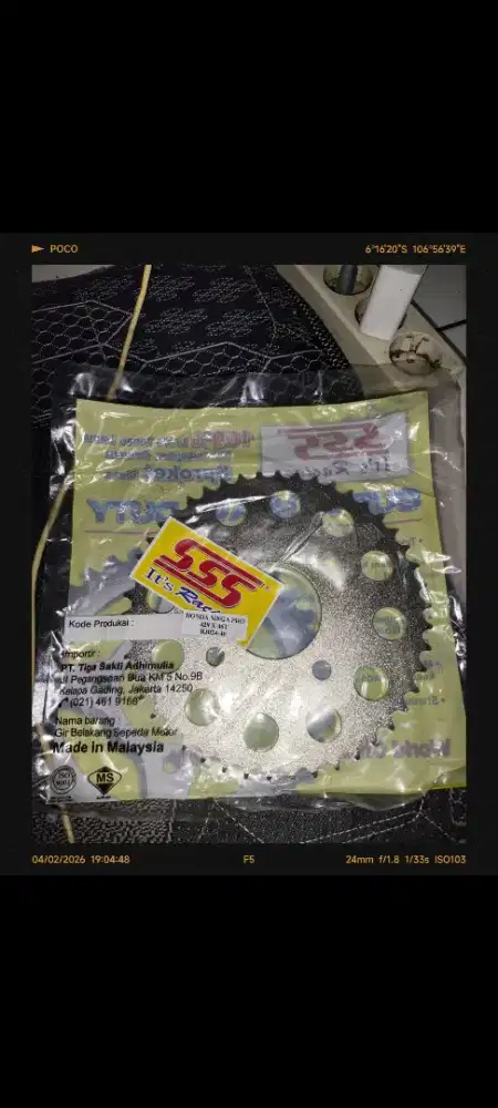 DIJUAL GEAR BELAKANG SSS