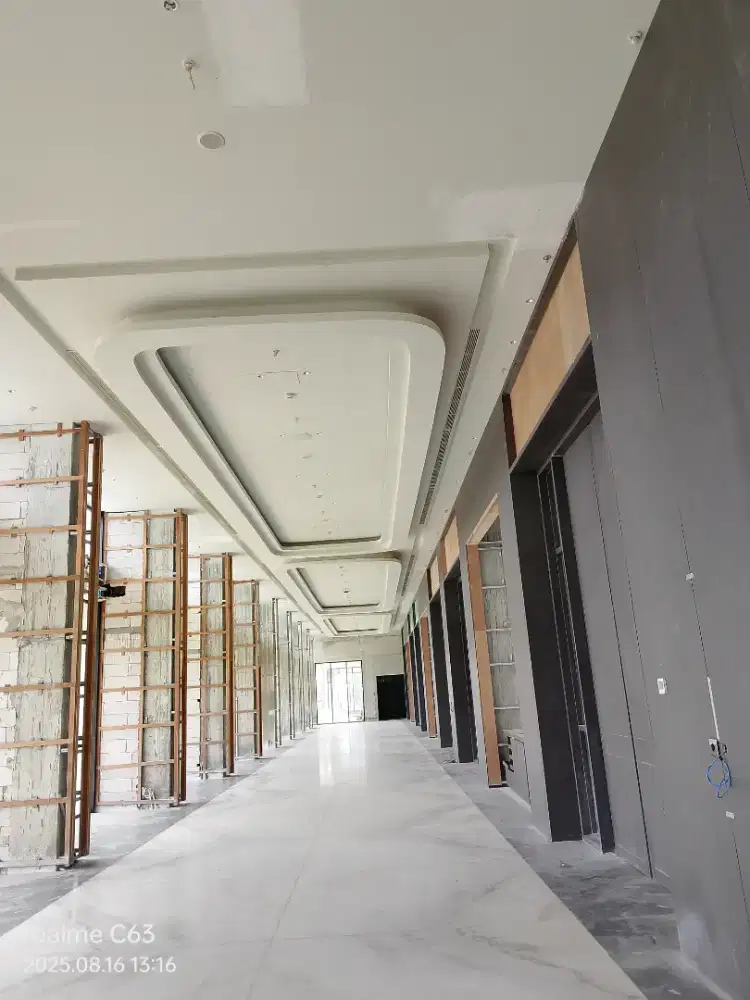 Pemasangan plafond, pvc, partisi gypsum