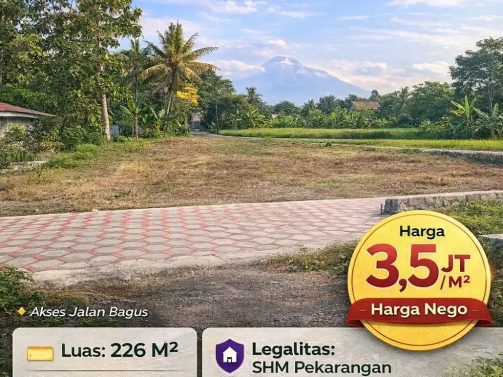 Tanah Jogja 2 MENIT SD BIAS KALIURANG SHMP