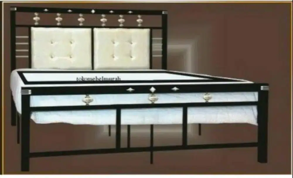 Ranjang kasur besi minimalis