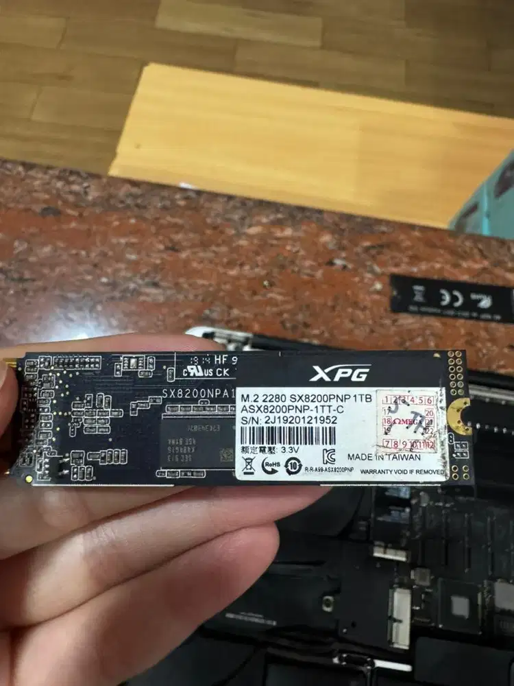SSD ADATA XPG SX8200 PRO 1TB 1 TB M.2 NVME Bekas 1 Terabyte