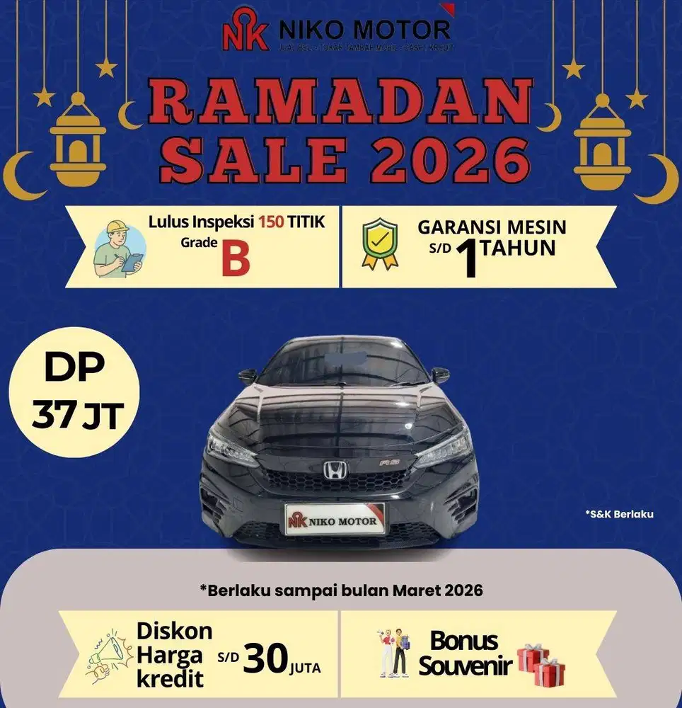 (ANTIK KM28RB) CITY HB RS 1.5 2022 AT : 2021