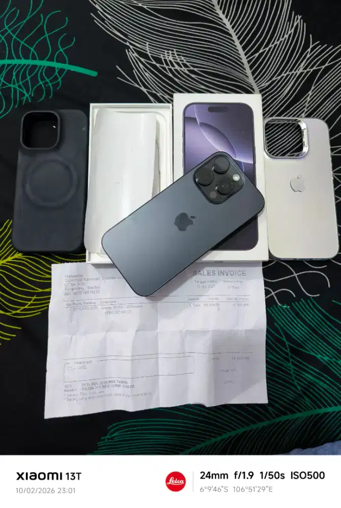 IPHONE 16 PRO 128GB RESMI IBOX FULLSET SAMA NOTA BH 91%