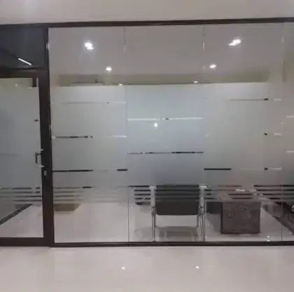 STIKER KACA SANDBLAST ES KANTOR KACA FILM ONEWAY RUMAH DAN GEDUNG