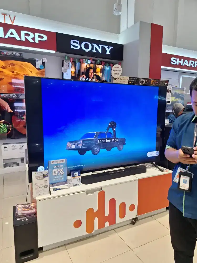 PROMO CREDIT TV SONY 85 INC DP 0% PAKAI HOME CREDIT