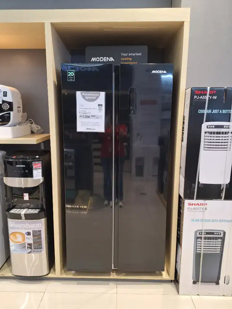 PROMO CREDIT KULKAS MODENA 430 LTR  2 PINTU no DP