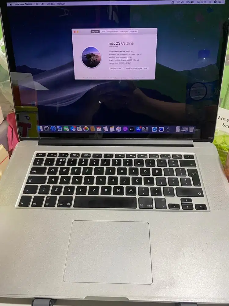 Macbook Pro Retina 2012 silver