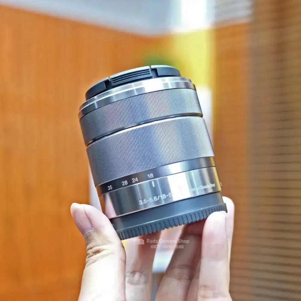 Sony E 18–55mm f3.5–5.6 OSS Silver Mulus Fungsi Normal