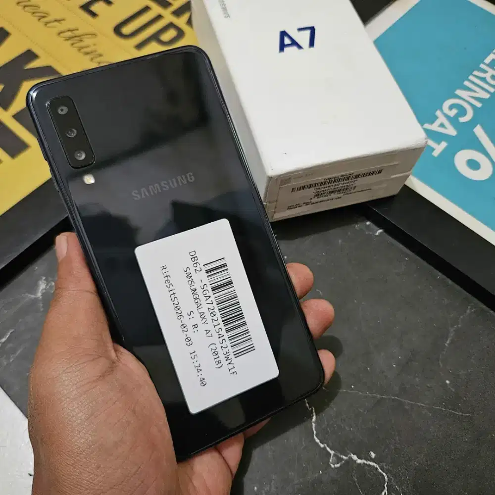 SAMSUNG GALAXY A7 2018 NFC 6/128 GB WHITBOX DUAL EX SEIN NO MINUS