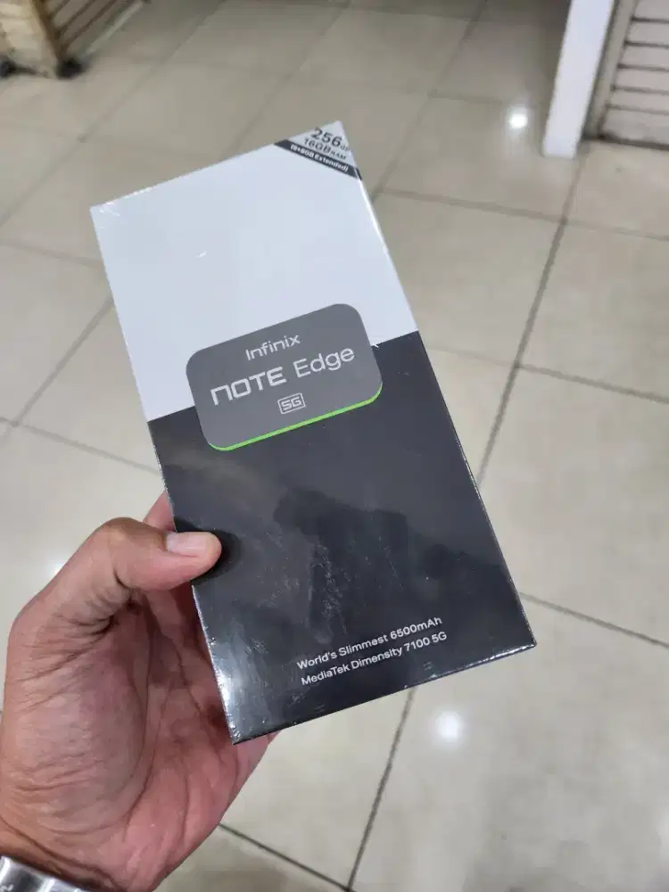 Infinix note edge shadow black 8/256 New segel box
