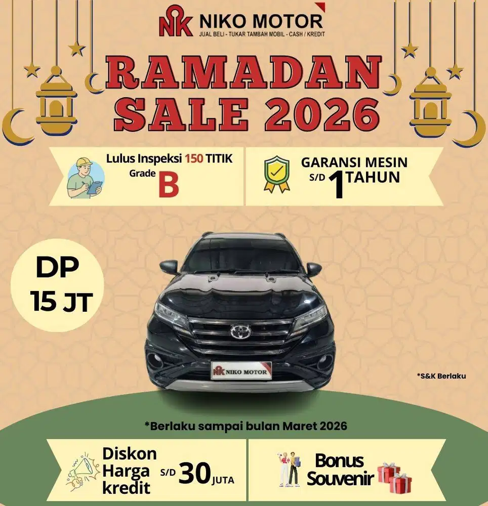 (ANTIK KM28RB) RUSH 1.5 S GR 2022 AT :2021|2023