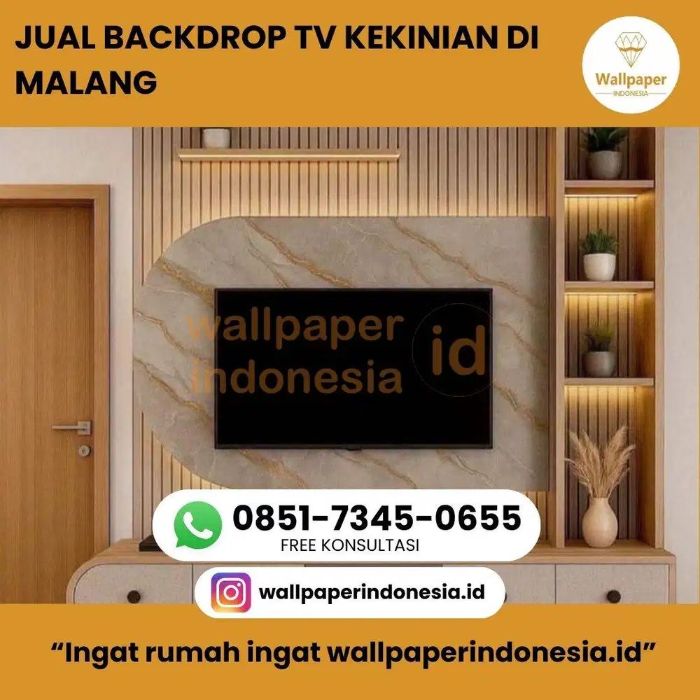 JUAL BACKDROP TV KEKINIAN DI MALANG