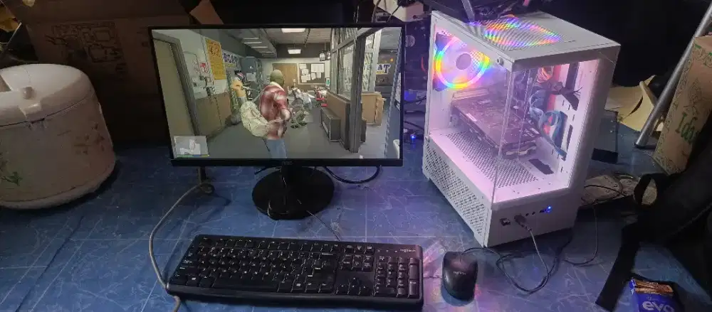 Jual cpu set + monitor