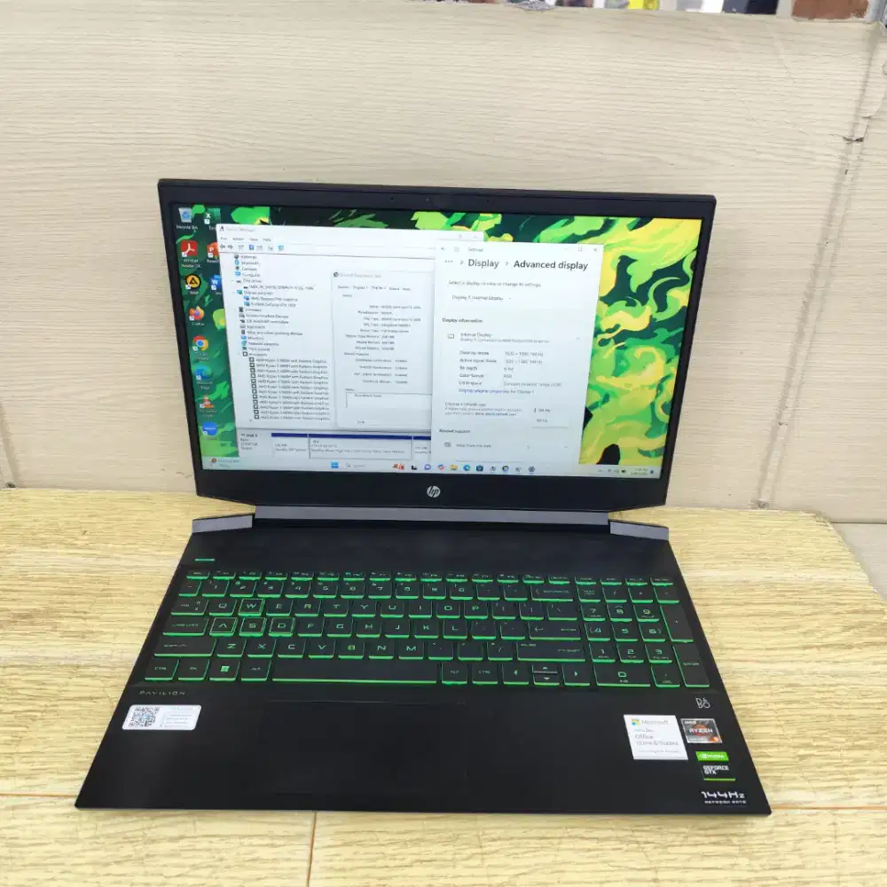 HP Pavilion Gm 15 Amd Ryzen 5 5600H Ram 8gb Ssd 512gb Gtx 1650 Fhd