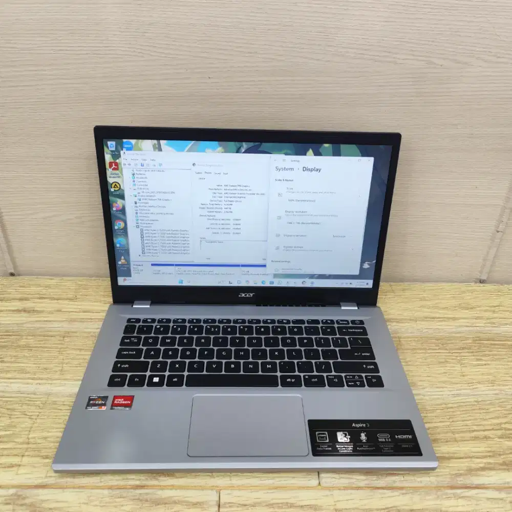 Acer Aspire 3 A314-23M AMD Ryzen 5 7520U Ram 8gb SSD 512gb Hd