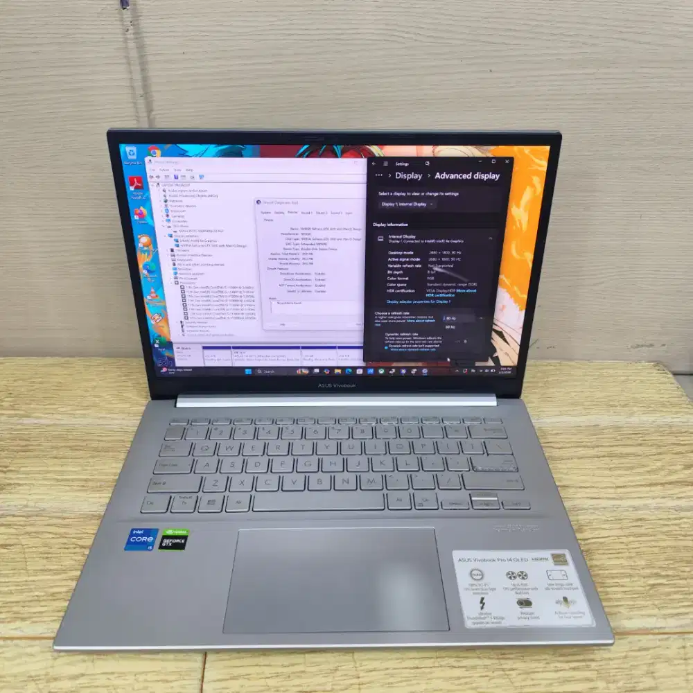 Asus Vivobook K3400ph Core i5-11300h Ram 8gb Ssd 512gb Gtx 1650 Oled